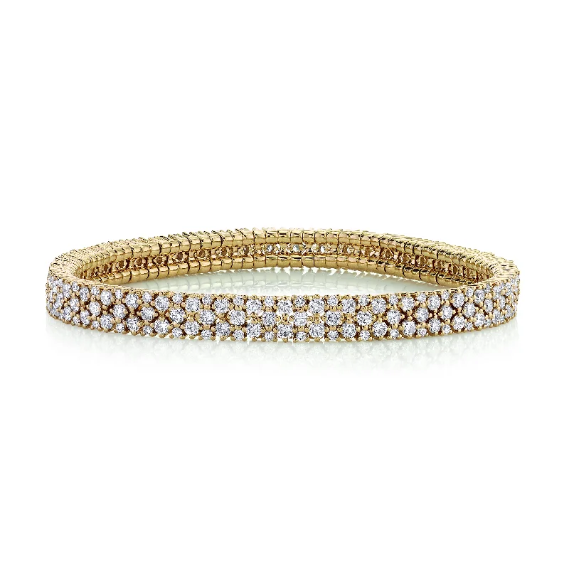 women’s bangles sets -DIAMOND MESH STRETCH BRACELET