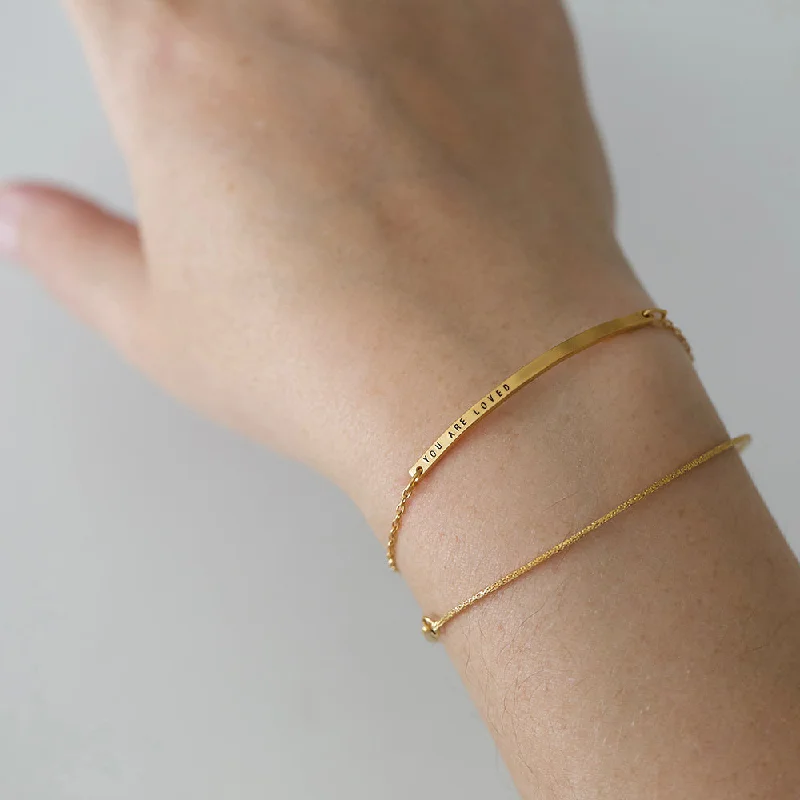 minimalist bangles for women -BALLET BRACELET