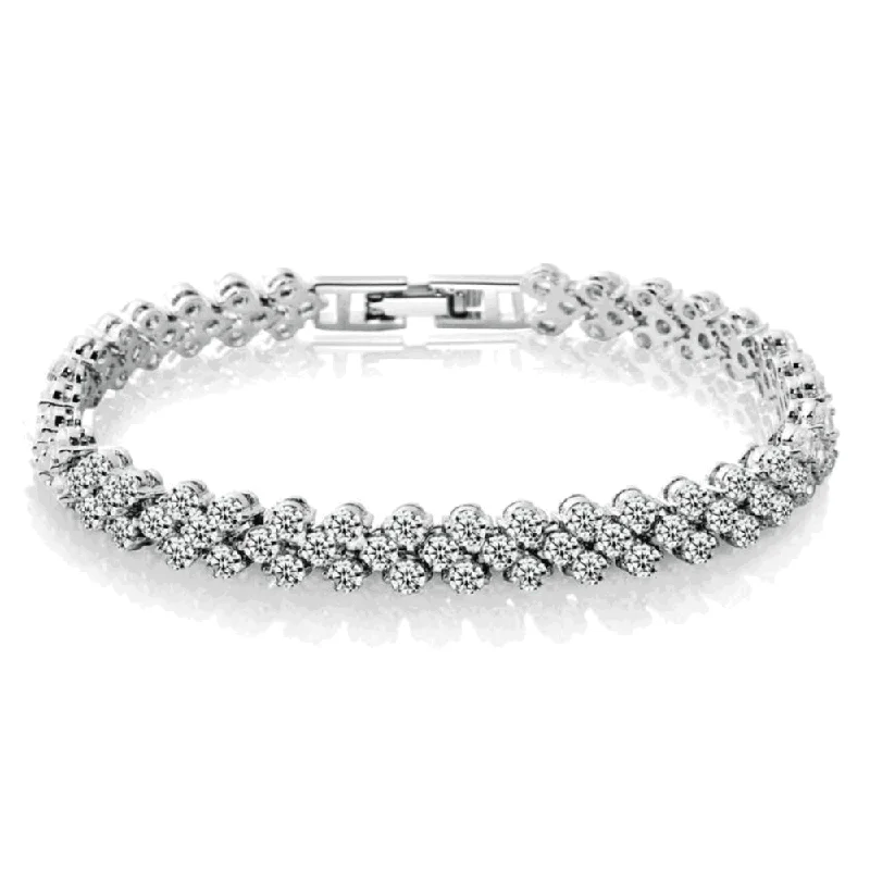 antique bangles for women -Olivia Cubic Zirconia Tennis Bracelet