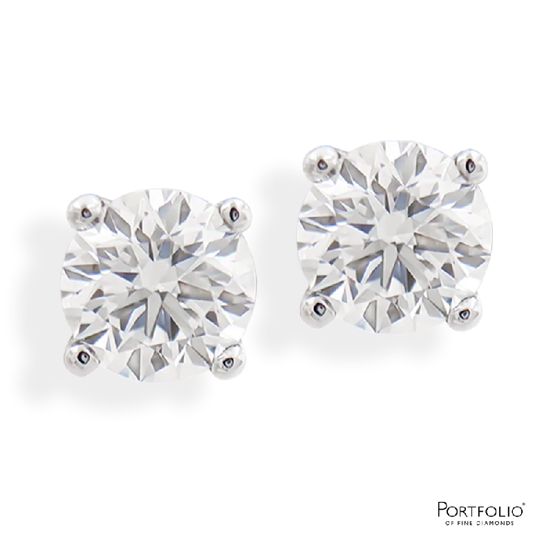 luxury rings for engagement -2.00ct Diamond Platinum Earrings