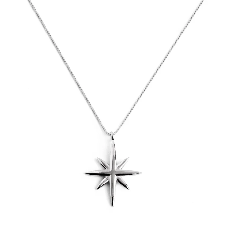 statement pendant necklaces for women -Guidance Silver Necklace