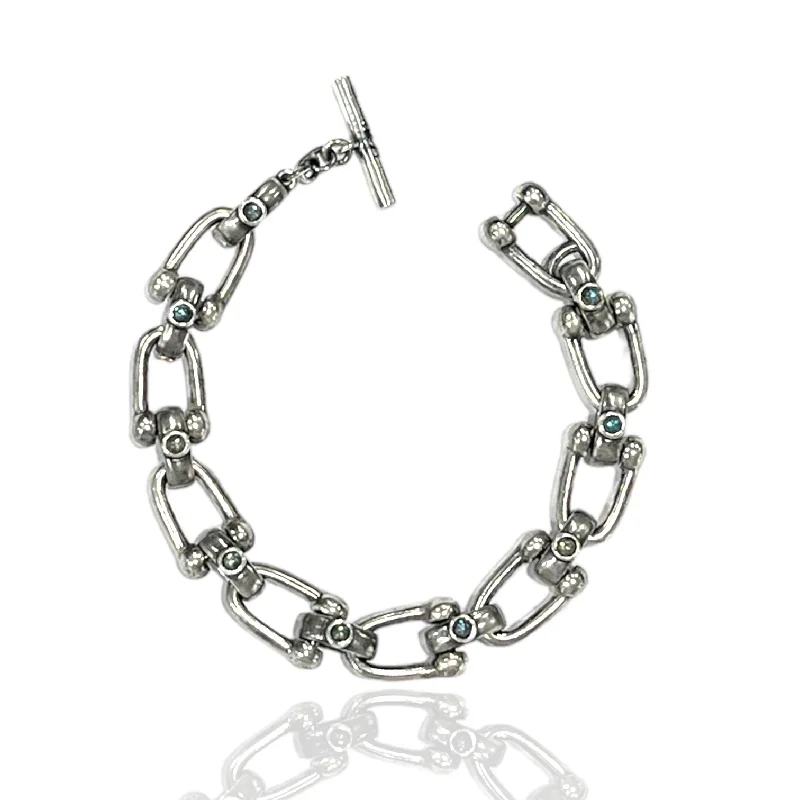 women’s tennis bracelets -VINTAGE SILVER BRIONI HORSESHOE BRACELET