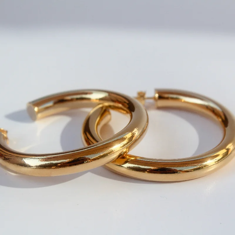 hoop earrings for women -Gold Filled Shiloh Hoops