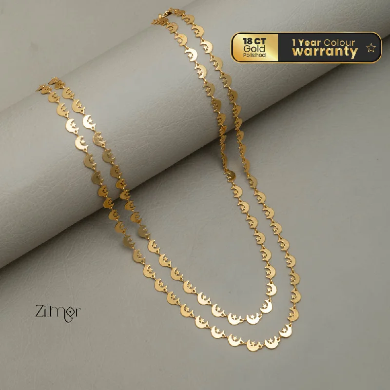 wedding necklaces for women -KY101747 - Moon Double Layer Necklace